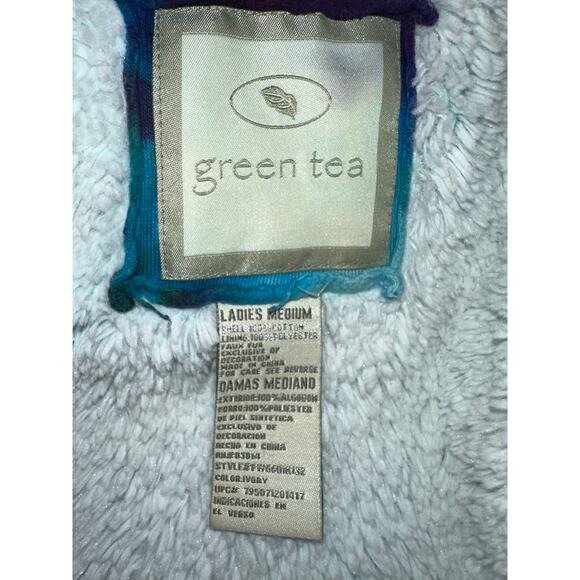 SUPER WARM COZY TIE DYE FAUX FUR LINED HOODIE M - Picture 6 of 10